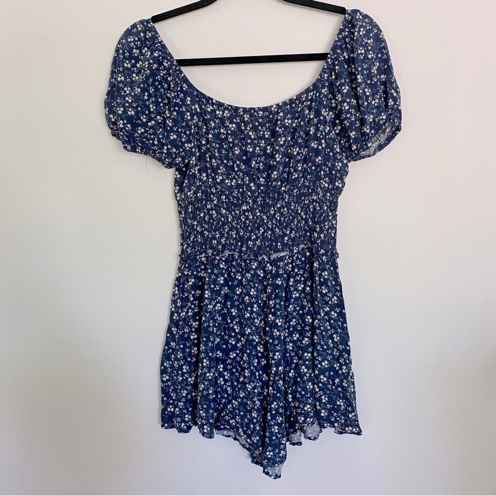 Altar'd State Navy Floral Romper - Picture 2 of 5